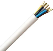 Przewody elektryczne - Conotech Kopp 156002006 kuchenek przyłączeniowy H05 VV-F 5 G 2.5 MM, 2 m, biały - miniaturka - grafika 1