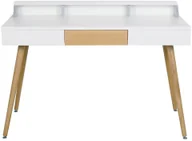 Biurka - Intesi Biurko Skans białe dąb 5902385759137 - miniaturka - grafika 1