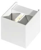 Lampy ogrodowe - AZZARDO Gambino AZ4472 kinkiet lampa ścienna 1x6W LED biały - miniaturka - grafika 1