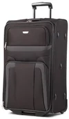 Plecaki - Travelite Duża Materiałowa Walizka Orlando 98489-01 Czarny - miniaturka - grafika 1