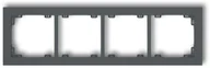 Klawisze i ramki - Karlik Deco grafitowy mat ramka 4-krotna 28DR-4 28DR-4 - miniaturka - grafika 1