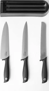 Brabantia Tasty+ Zestaw noży kuchennych + blok Ciemnoszary 12 30 23 - Noże kuchenne - miniaturka - grafika 2