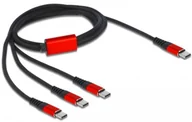 Kable komputerowe i do monitorów - Delock 86713 kabel USB 1 m USB 2.0 USB C Czarny, Czerwony - miniaturka - grafika 1
