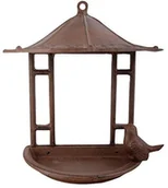 Klatki i wyposażenie dla ptaków - Fallen Fruits Esschert Design domek dla ptaków, karmnik dla ptaków w azjatyckim stylu wykonane z żeliwa, ok. 24 cm x 12 cm x 24 cm - miniaturka - grafika 1