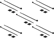Kanały kablowe - Delock 18680 opaska montażowa Czarny Nylon 10 szt. - miniaturka - grafika 1