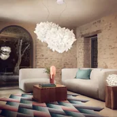 Lampy sufitowe - Slamp Veli Foliage lampa wisząca biała 55cm - miniaturka - grafika 1