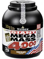 Weider Mega Mass 4000, 3000 g - Odżywki na masę - miniaturka - grafika 2