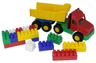 POLESIE Poland Samochód z przyczepą z klockami - Samochody i pojazdy dla dzieci - miniaturka - grafika 2