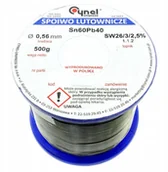Akcesoria do lutowania - Cyna 056/500 Cyna fi0.56 Sn60Pb40 z topnikiem SW26 - miniaturka - grafika 1