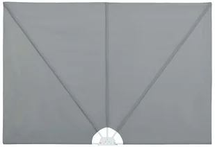 vidaXL Składany parawan tarasowy, szary, 400x200 cm vidaXL - Pawilony ogrodowe - miniaturka - grafika 2