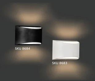 v-tac Kinkiet Ścienny V-TAC 10W LED Góra Dół Bridgelux Chip Czarny IP54 VT-815 4000K 800lm - Lampy ścienne - miniaturka - grafika 4