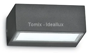 Ideal Lux Kinkiet TWIN AP1 NERO 115375 - Lampy ogrodowe - miniaturka - grafika 2