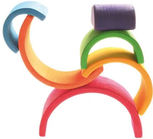 Grimm's Grimm's, kolorowa tęcza, 6 elementów - Łamigłówki - miniaturka - grafika 3