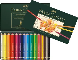 Faber-Castell Kredki Polychromos Faber-Castell metalowe opakowanie 36 szt 110036 - Przybory szkolne - miniaturka - grafika 4