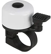 Dzwonki do roweru - FISCHER Mini dzwonek rowerowy, biały, jeden rozmiar 85809 - miniaturka - grafika 1