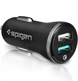 Spigen Ładowarka samochodowa Spigen Quick Charge 3.0 Car Charger F27QC 2x USB, czarna 000CG20643 - Ładowarki samochodowe - miniaturka - grafika 18