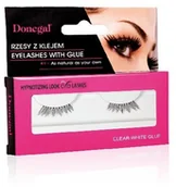 Sztuczne rzęsy i akcesoria - Donegal SZTUCZNE RZĘSY Połówki z klejem 4463) 1op - miniaturka - grafika 1
