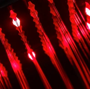 Corsan Panel prysznicowy Led Kaskada A013A czarny z oświetleniem i wylewką A-013AMW NEW LED CZARNY WY - Panele prysznicowe - miniaturka - grafika 7