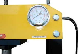 443 DOSTAWA GRATIS! 44358875 Prasa hydrauliczna pneumatyka ruchomy tłok regulowany stół siła nacisku 40 T) 58875-uniw - Prasy - miniaturka - grafika 3