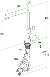 Villeroy & Boch Steel Shower inox 969701LC - Baterie kuchenne - miniaturka - grafika 3