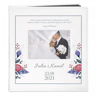 Albumy fotograficzne - NA Murrano Album z Okienkiem Personalizowany Prezent Ślub Nadruk ALB-BO-BK-UV-007 - miniaturka - grafika 1