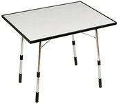 Stoły ogrodowe - Lafuma Składany stolik ogrodowy z regulacją wysokości, odporny na warunki atmosferyczne, Kalifornia, węgiel (szary), 91 x 69 cm LFM1491-3621 - miniaturka - grafika 1