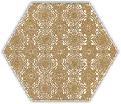 Płytki ceramiczne - Paradyż Shiny Lines Gold Heksagon Inserto E 19,8x17,1 - miniaturka - grafika 1