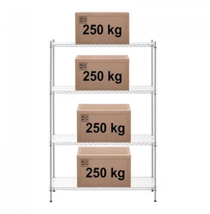 Royal Catering Regał metalowy - 4 maty - 1200 x 450 x 1800 mm 10011852 RCMR-1800P42 10011852 RCMR-1800P42 - Meble gastronomiczne - miniaturka - grafika 7