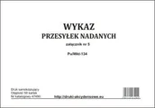 Druki akcydensowe - Firma krajewski Wykaz przesyłek nadanych [Pu/Wkt-134] Pu/Wkt-134 - miniaturka - grafika 1