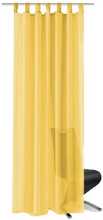 vidaXL Zasłony z woalu, 2 sztuki, 140x175 cm, kolor żółty - Zasłony - miniaturka - grafika 2