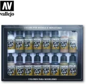 Kolejki i akcesoria - Vallejo Model Air Zestaw 16 farb - German/Allied WWII Vallejo 71190 - miniaturka - grafika 1