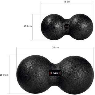 HMS Podwójna piłka do masażu, BLM02, 8x16 cm - Akcesoria do masażu - miniaturka - grafika 4