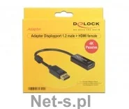 Delock Kabel adapter DisplayPort (M) - Hdmi (f) - Adaptery i przejściówki - miniaturka - grafika 2