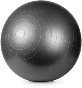 Meteor Piłka Fitness 75 cm z pompką czarna 7626-0 (meteor-7626-0) - Piłki do ćwiczeń - miniaturka - grafika 2