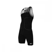 Bielizna sportowa męska - ZEROD Strój triathlonowy męski oSUIT ARMADA BLACK Czarno-biały - miniaturka - grafika 1