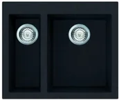 Zlewozmywaki - Elleci Quadra 150 (nakładany) 40 Full black - miniaturka - grafika 1