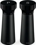 Młynki do soli i pieprzu - Amefa Młynki do soli i pieprzu 15 cm 2 szt. czarne 8711155468455 - miniaturka - grafika 1