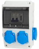 Bezpieczniki elektryczne - Rozdzielnica Ogrodowa Zabezpieczona Licznik 4X230V - miniaturka - grafika 1