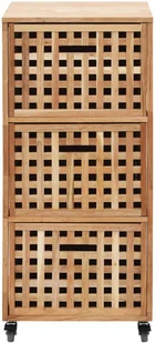 vidaXL vidaXL Szafka łazienkowa, 41x41x91 cm, lite drewno orzecha włoskiego - Szafki łazienkowe - miniaturka - grafika 3