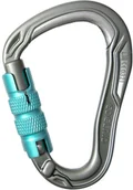 Sprzęt wspinaczkowy - Edelrid HMS Bulletproof Triple II Carabiner, srebrny 2022 Karabinki zakręcane 738140006630 - miniaturka - grafika 1