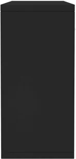 vidaXL Szafka, czarna, 88 x 30 x 75 cm, płyta wiórowa vidaXL - Szafki do salonu - miniaturka - grafika 5