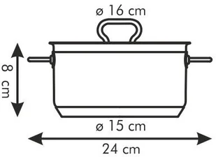 Tescoma Garnek HOME PROFI z pokrywką 16 cm 1.5 l 774216.00 - Garnki - miniaturka - grafika 2