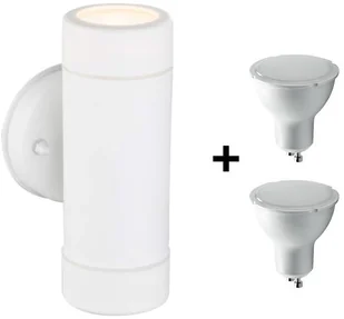 Globo Lighting Oświetlenie Cotopa Zewnętrzny kinkiet Biały, 2-punktowe 32004-2 - Lampy ogrodowe - miniaturka - grafika 2