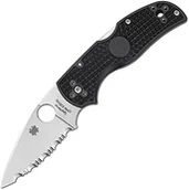 Akcesoria turystyczne - Spyderco nóż kieszonkowy Native 5 S35 VN CPM Serrated, czarna, 01 mb856 C41SBK5 - miniaturka - grafika 1