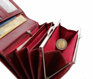 Elkor (PL) Portfel Damski (PL) Długi Klamra Skóra Naturalna El124 - Portfele - miniaturka - grafika 10