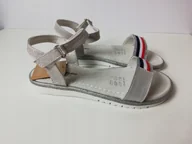 Buty dla dziewczynek - Wojtyłko Sandały dziewczęce 5S1149 srebrny roz 32 - miniaturka - grafika 1