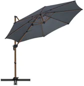 Parasole ogrodowe - Parasol ogrodowy Roma S 300x300x250 cm antracytowy - miniaturka - grafika 1