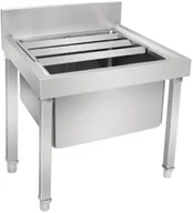 Inne urządzenia gastronomiczne - Vogue Zlew do płukania mopa ze stali nierdzewnej 500x500x(H)550mm GL281 - miniaturka - grafika 1