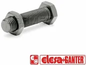 Części i akcesoria do maszyn rolniczych - Śruba zderzakowa z nakrętką ze stali niklowanej + poduszka poliuretanowa GN 251 BK - ELESA+GANTER - miniaturka - grafika 1