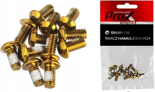 Prox 12 Śrub Do Tarczy Hamulca Złote M5x10mm - Części rowerowe - miniaturka - grafika 2